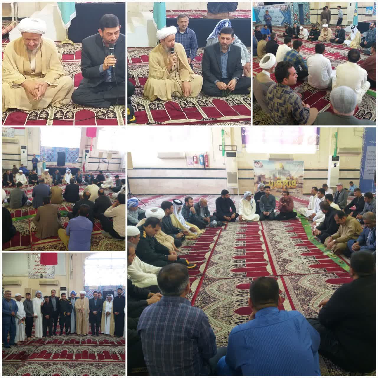 نشست امام جمعه و نماینده مجلس با نمازگزاران ومردم بعد از نماز جمعه امروز